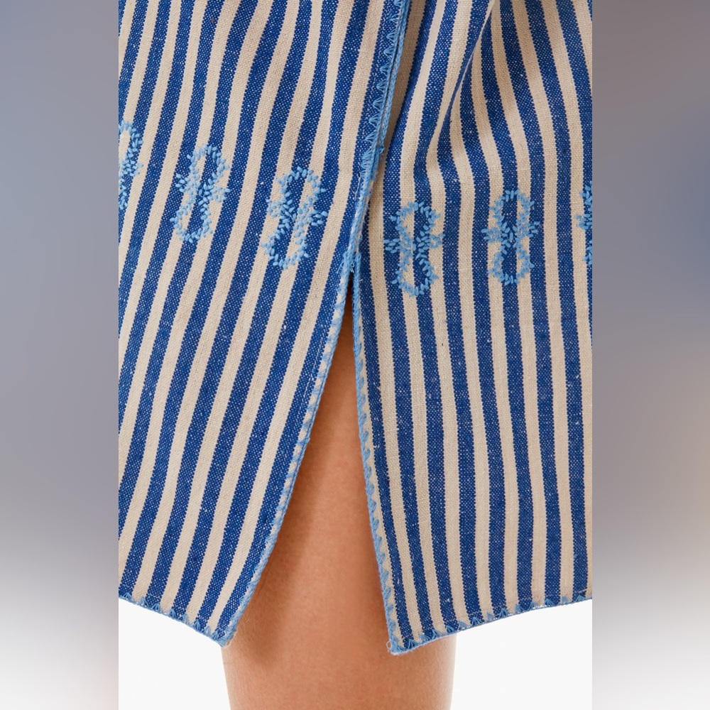 Tuckernuck Blue and White Striped Kaftan - Picture 5 of 12